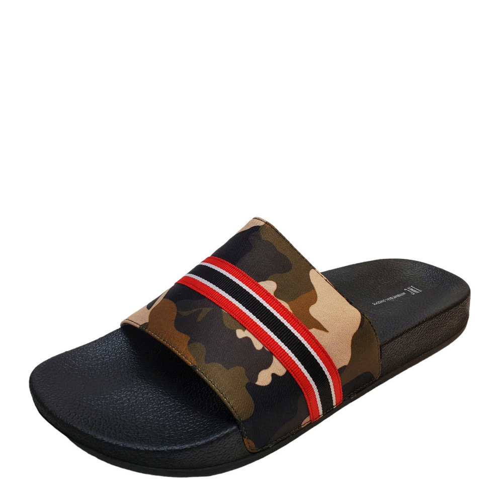 New INC International Concepts Men's Gemini Camo Shower Slides Camo Gree…